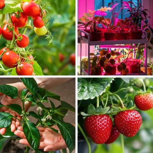 Lampada da tavolo LED dimmerabile per la coltivazione di piante VITARO 4xLED/10W/230V nero