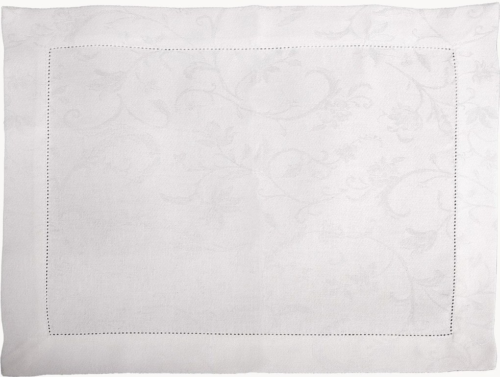 Set di 6 tovagliette americane in lino con bordino jacquard Minija