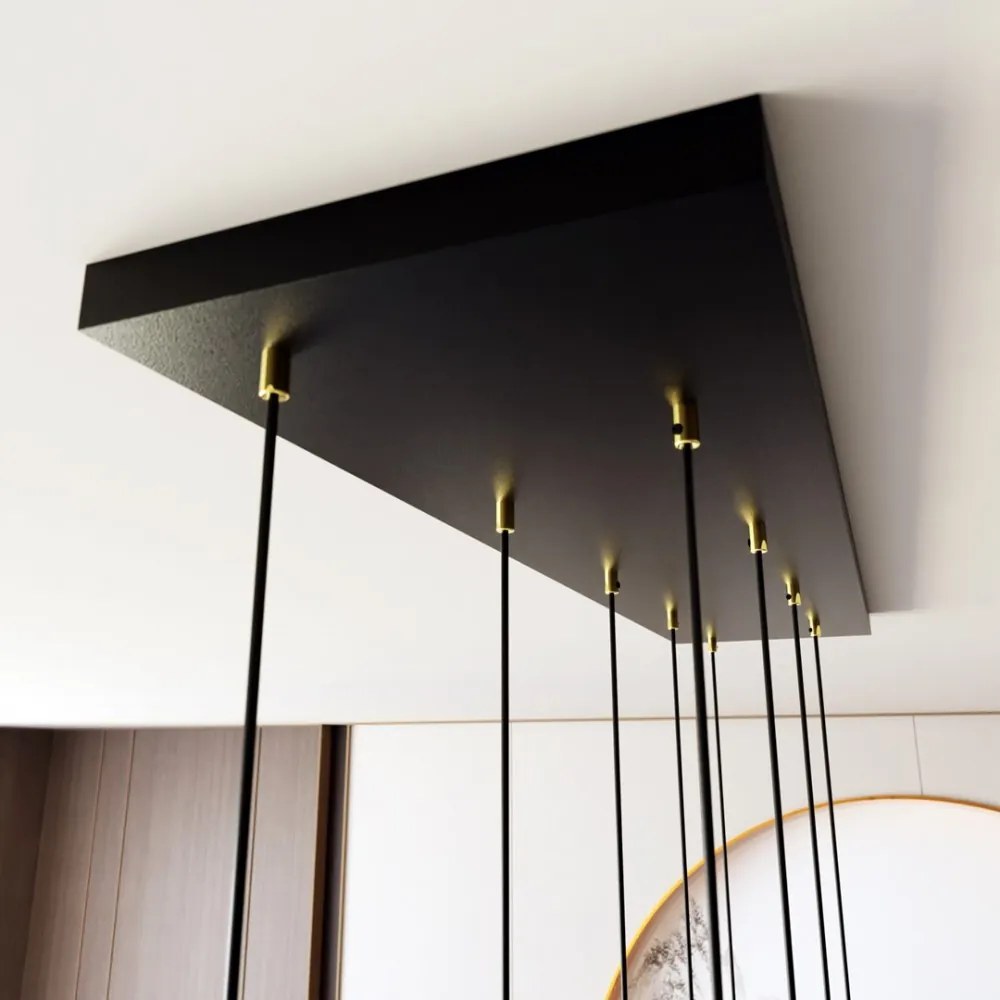 Lampada a Sospensione SELTER 9 BLACK, WHITE e GOLD Colore del corpo Oro