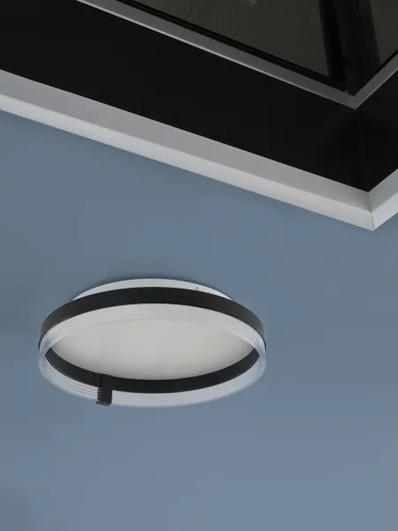 Osram - Plafoniera LED DECOR CIRCLE, 25W/230V, diametro 40 cm, nero/bianco