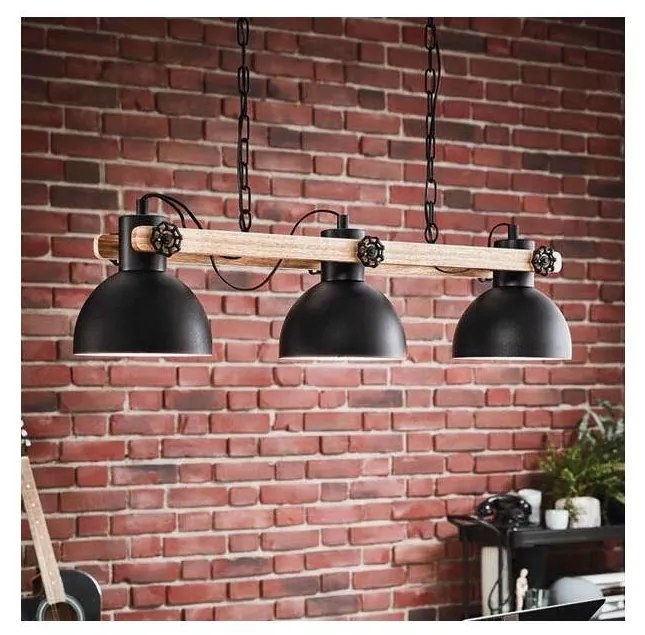 Eglo 79896 - Lampadario a sospensione con catena LUBENHAM 3xE27/28W/230V