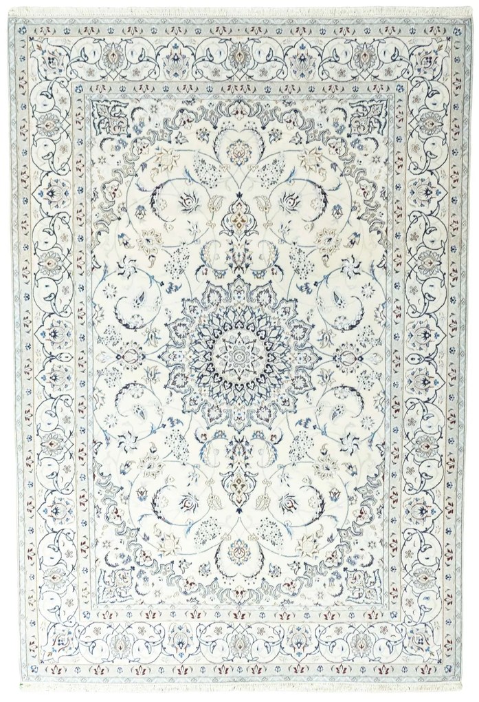 Nain Tappeto 210x300 Beige (Iran) Annodato A Mano