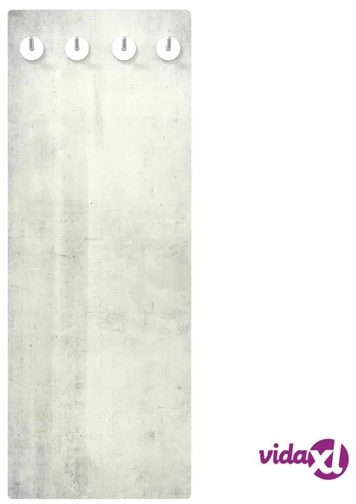 vidaXL Appendiabiti a Parete 80x30 cm Vetro Temperato Muro in Pietra
