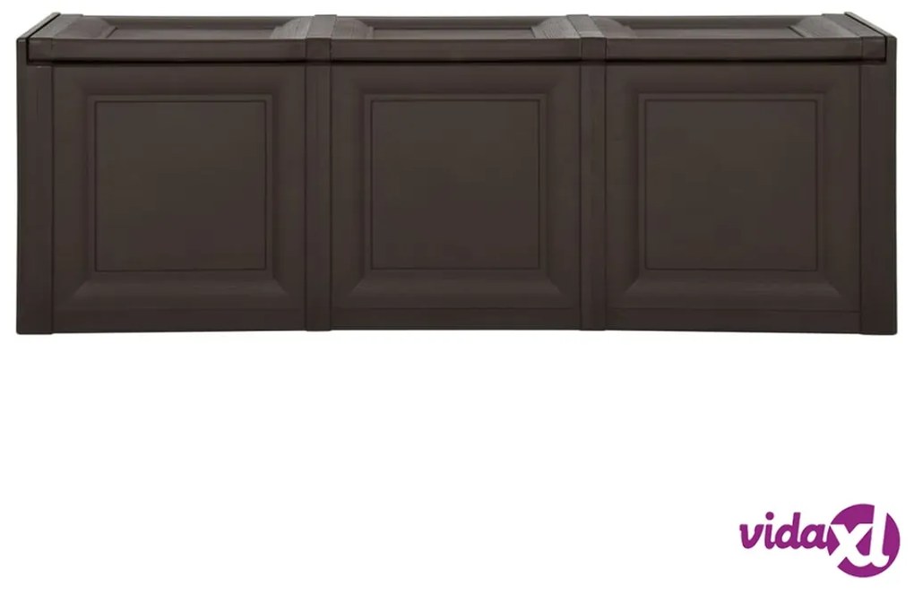 vidaXL Baule per Cuscini Marrone 125x40x42 cm 130 L