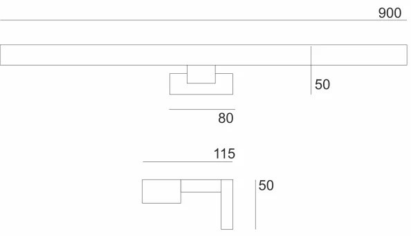 Brilagi-Illuminazione a LED per specchi da bagno WOODY MIRROR LED/15W/230V IP44 quercia/nero