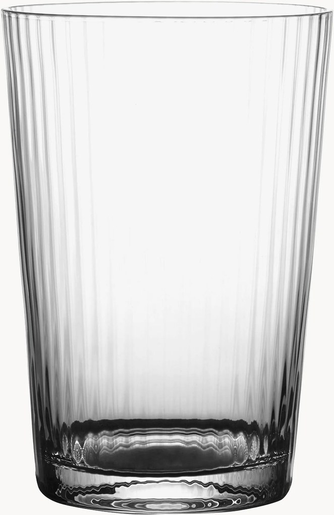 Set di 4 bicchieri in cristallo soffiato Ripple