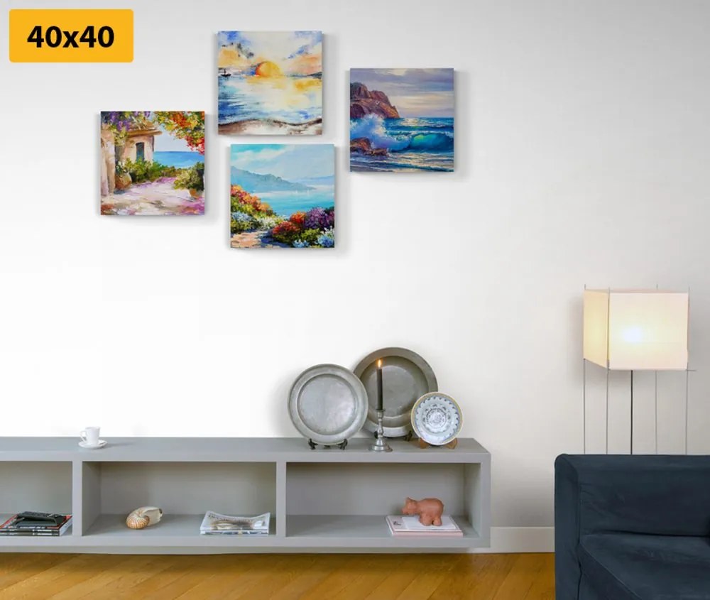 Set di quadri – Mare e spiaggia