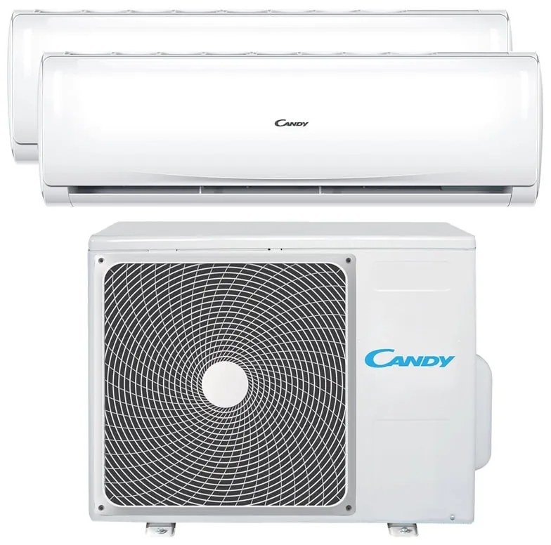 Condizionatore a muro multisplit inverter dual CANDY Pura 9 + 12 14000 BTU classe raffreddamento A++, classe di riscaldamento A+, bianco