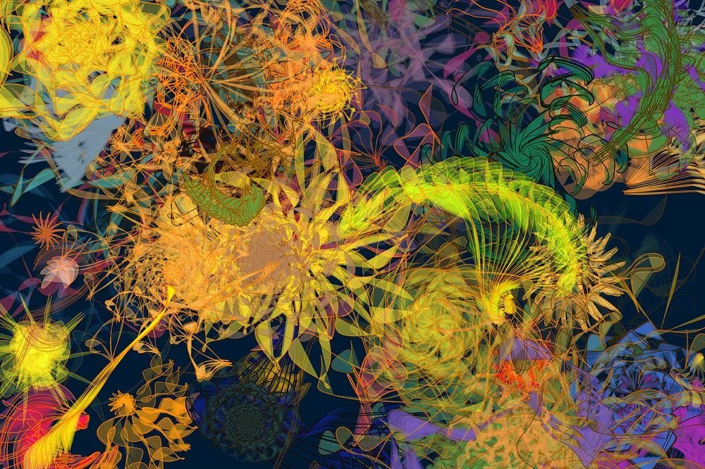Carta da parati – Arte astratta colorata