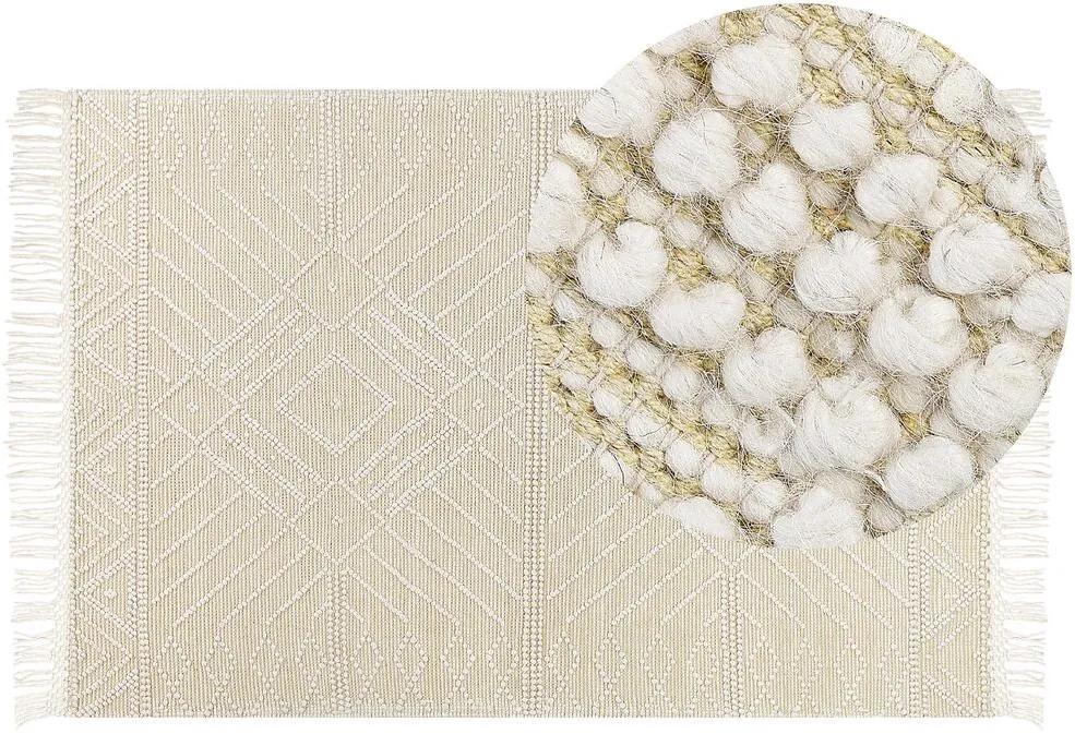 Tappeto lana beige 160 x 230 cm MAVIKENT Beliani