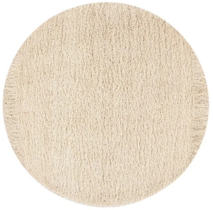 Tappeto Sheen crema, Ø200 cm