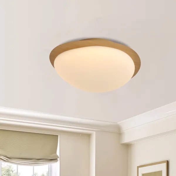 Brilagi - Plafoniera LED VISBY WOOD LED/18W/230V Ø 38 cm marrone