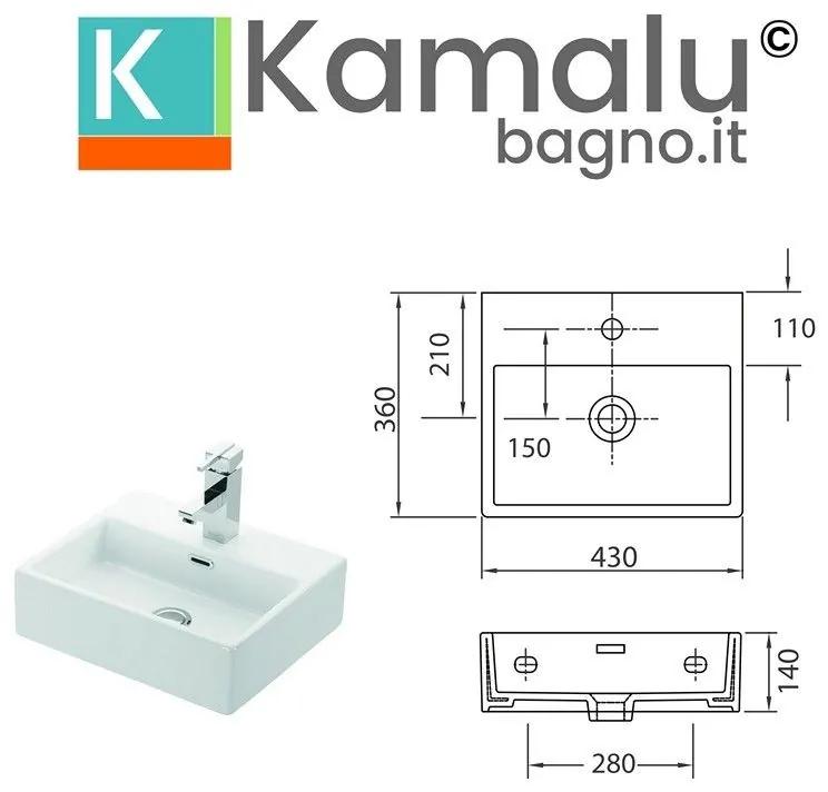 Kamalu - lavandino piccolo bagno 43 cm litos-df45