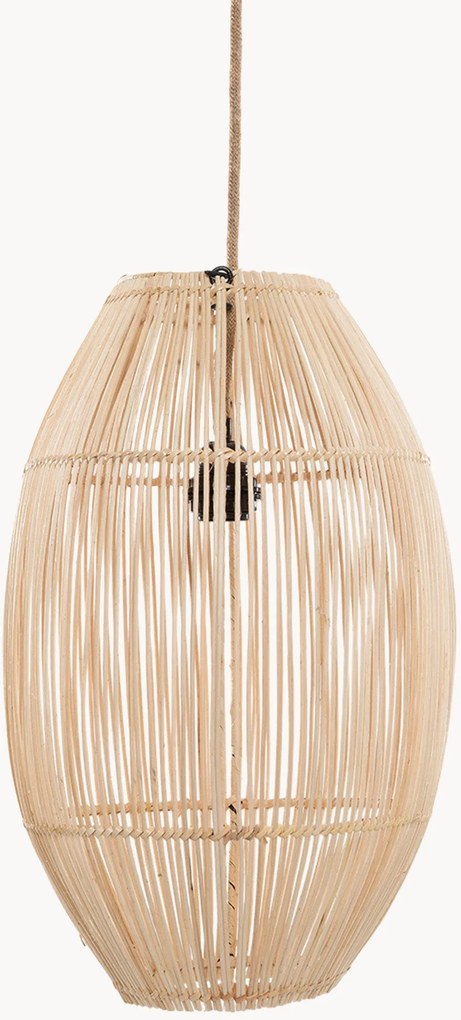 Lampada a sospensione in rattan tessuto a mano Zuri