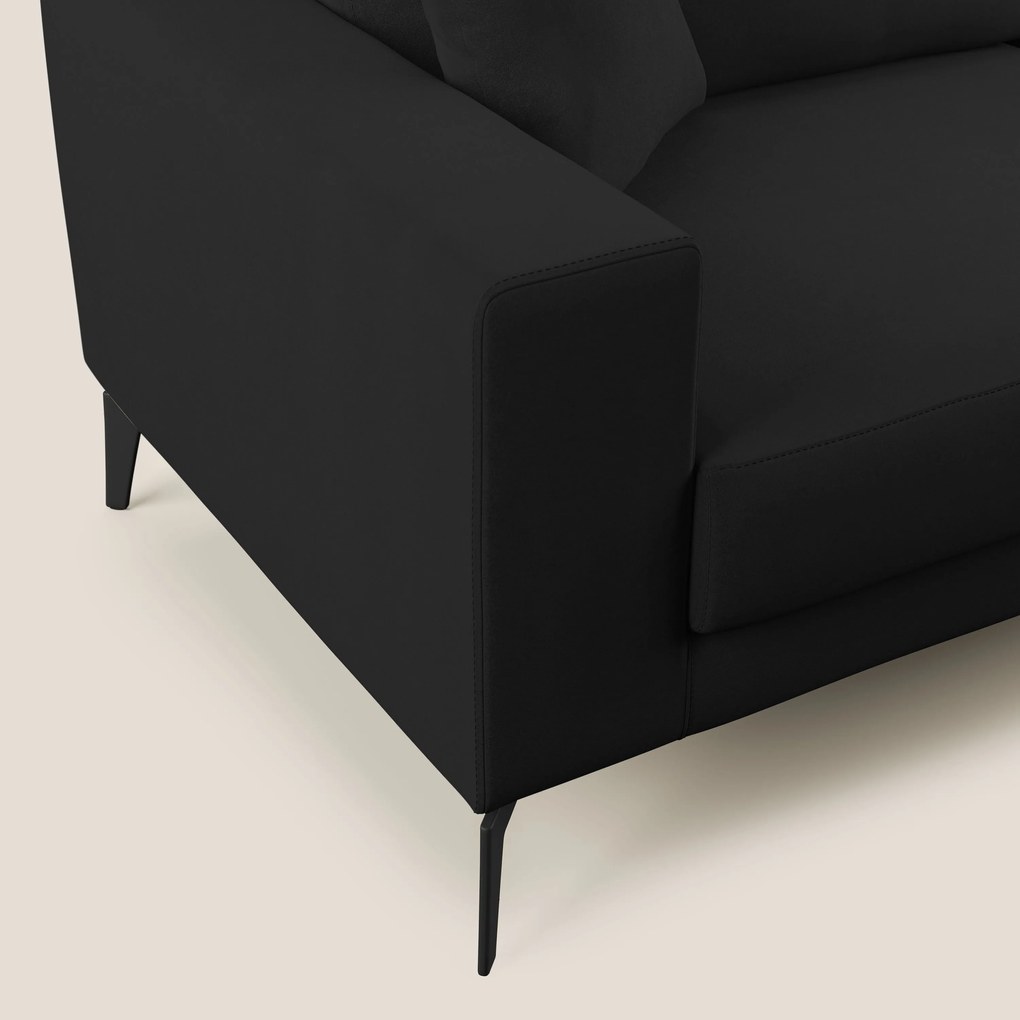 Prestige divano moderno in microfibra smacchiabile T11 nero