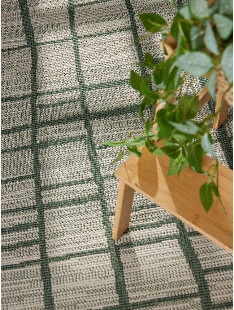 Tappeto da interno/esterno rotondo verde/color crema ø 200 cm Haringey Crouch – Ted Baker