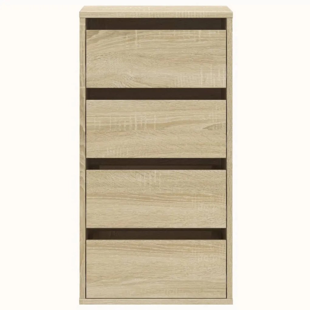 Cassettiera angolare rovere sonoma 40x41x76cm legno multistrato