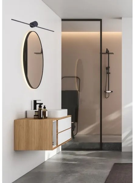 Zuma Line W89949-6W-BK - Illuminazione a LED per specchi CAMARA LED/6W/230V IP44 nero