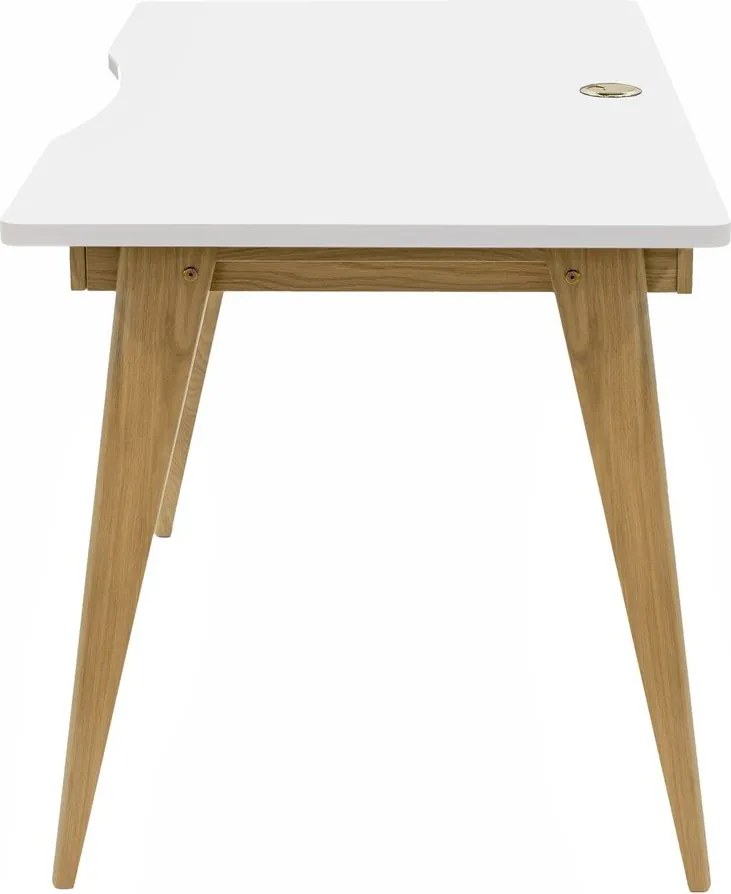 Scrivania con effetto rovere 70x140 cm Nice – Woodman