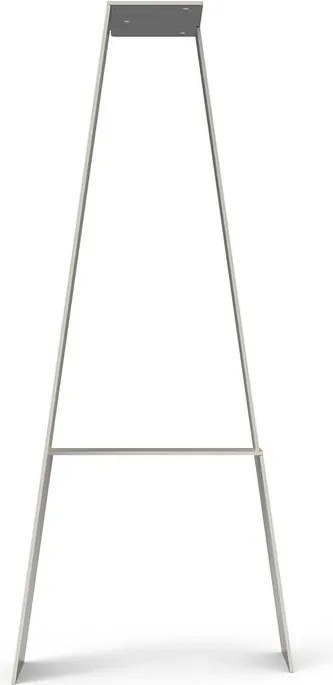 Gamba per mobili STEELMI TRES in acciaio cromo satinato L 3.8 x P 15 x H 71 cm