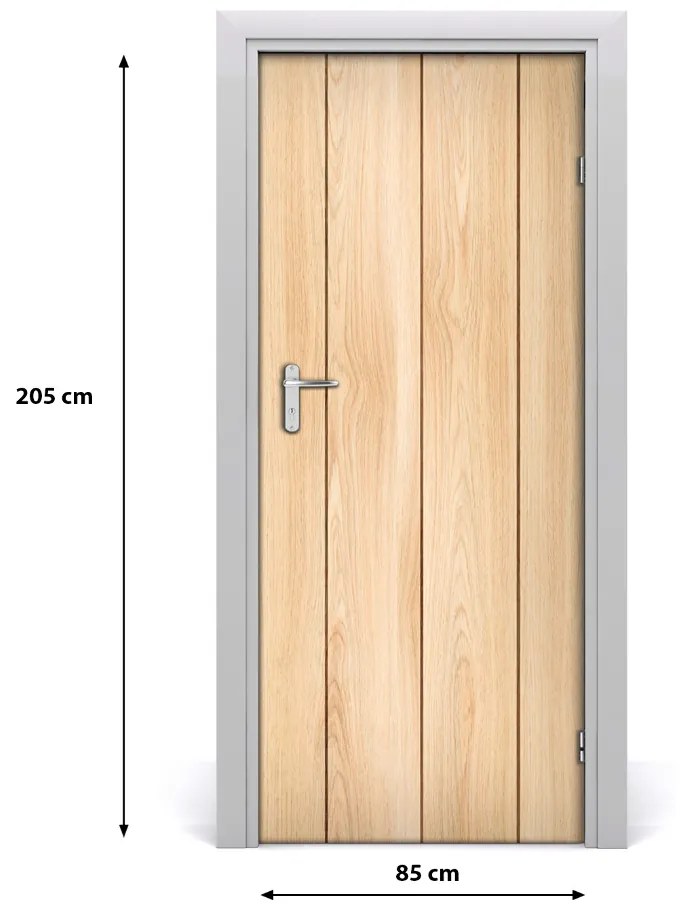 Poster adesivo per porta Sfondo di legno 85x205 cm