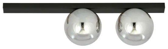 Plafoniera FIT 2xE14/10W/230V nero/grigio