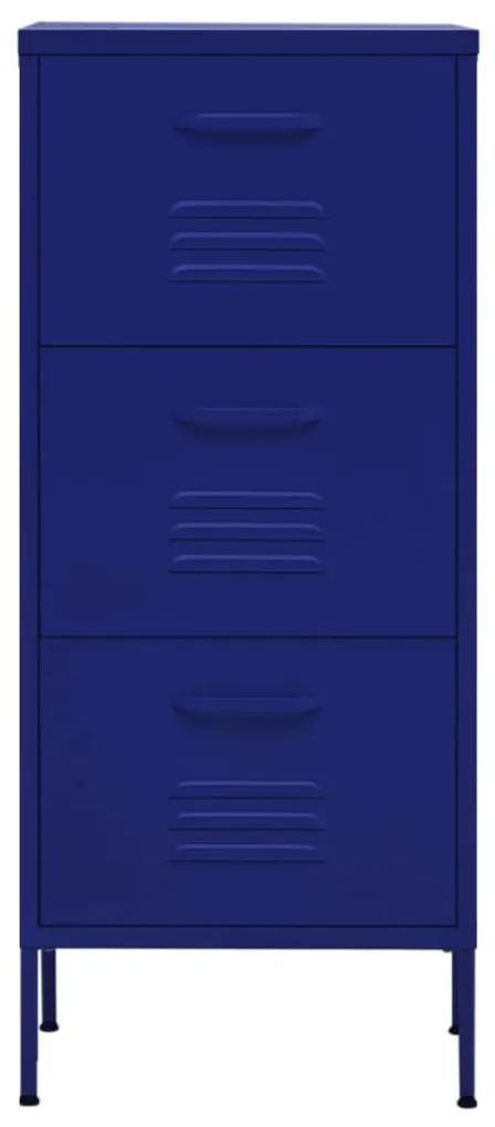 Armadietto blu marino 42,5x35x101,5 cm in acciaio