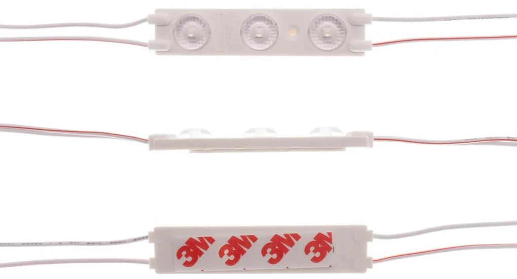 Catena da 20 moduli da 1.5W 12VDC IP67 da 125lm/W Colore Bianco Caldo 2.700K