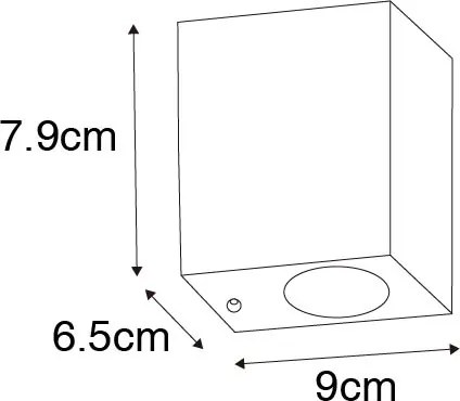 Applique moderna oro antico IP44 - Baleno
