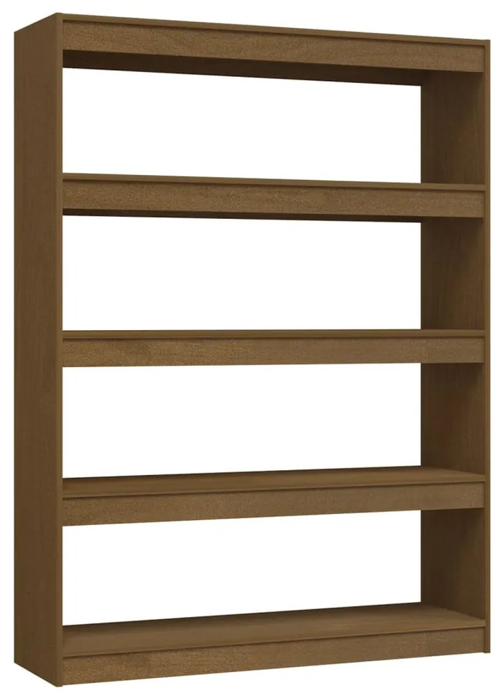 Libreria/divisorio marrone miele 100x30x135,5 cm legno di pino