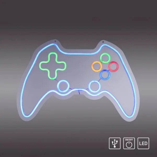 JUST LIGHT. 85022-70 - Decorazione da parete LED neon NEON LED/6,5W/5V gamer