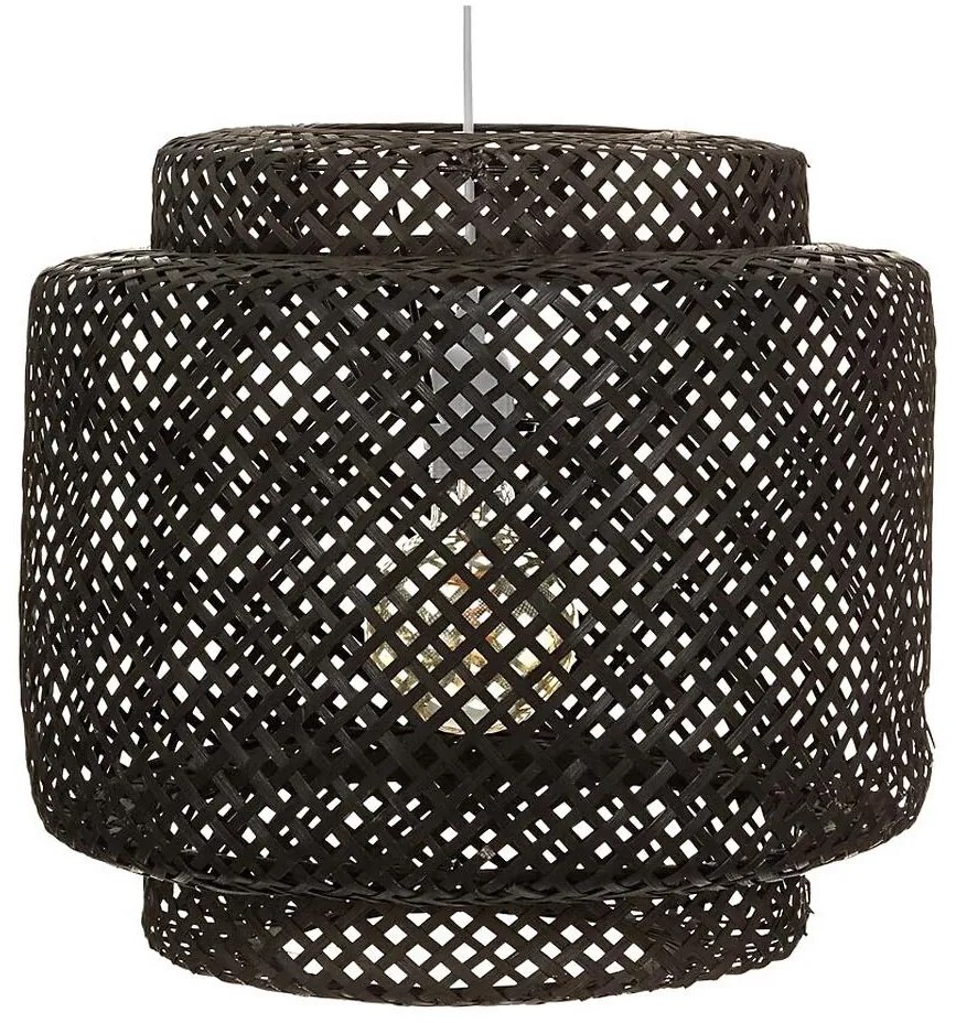 Atmosphera - Lampadario a sospensione con filo LIBY 1xE27/40W/230V bambù/nero