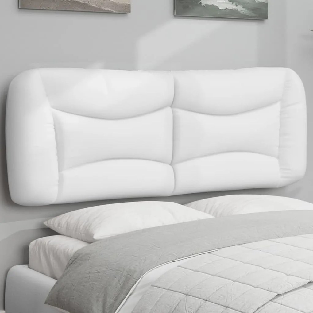 Cuscino Testiera Bianco 120 Cm İn Similpelle /