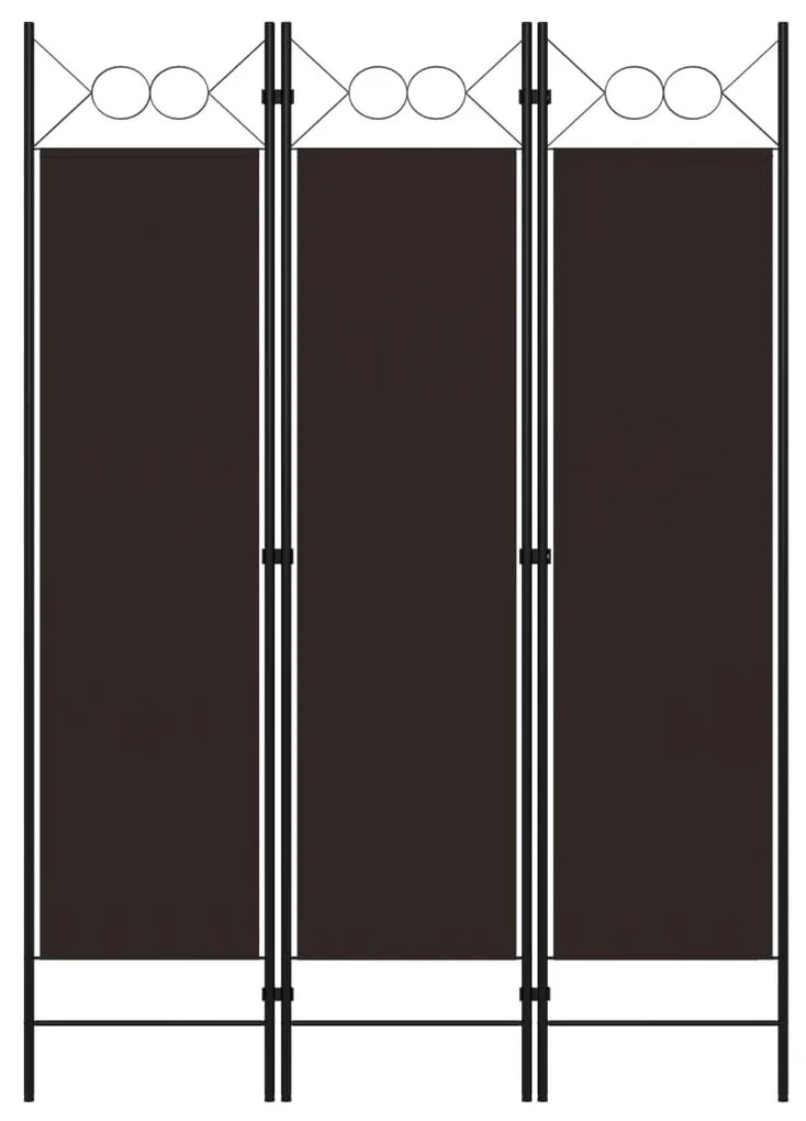Paravento A 3 Pannelli Marrone 120x180 Cm /