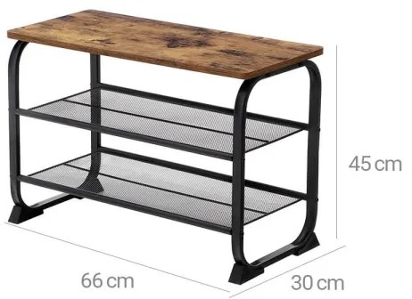 Scarpiera DAVOR marrone/nera