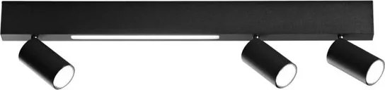 Binario LED Oriented nero L70 cm 3xGU10 400 lumen CCT da bianco caldo a bianco neutro