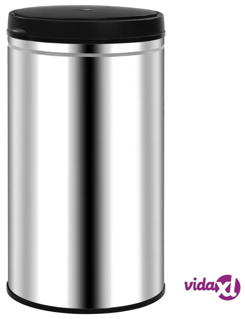 vidaXL Pattumiera Automatica con Sensore 60 L in Acciaio Inossidabile