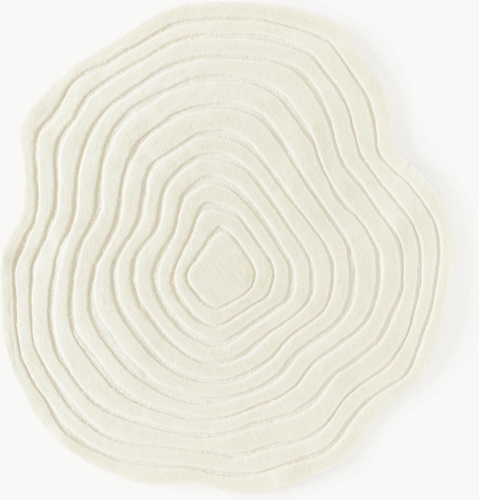 Tappeto in lana fatto a mano dalla forma particolare Niria