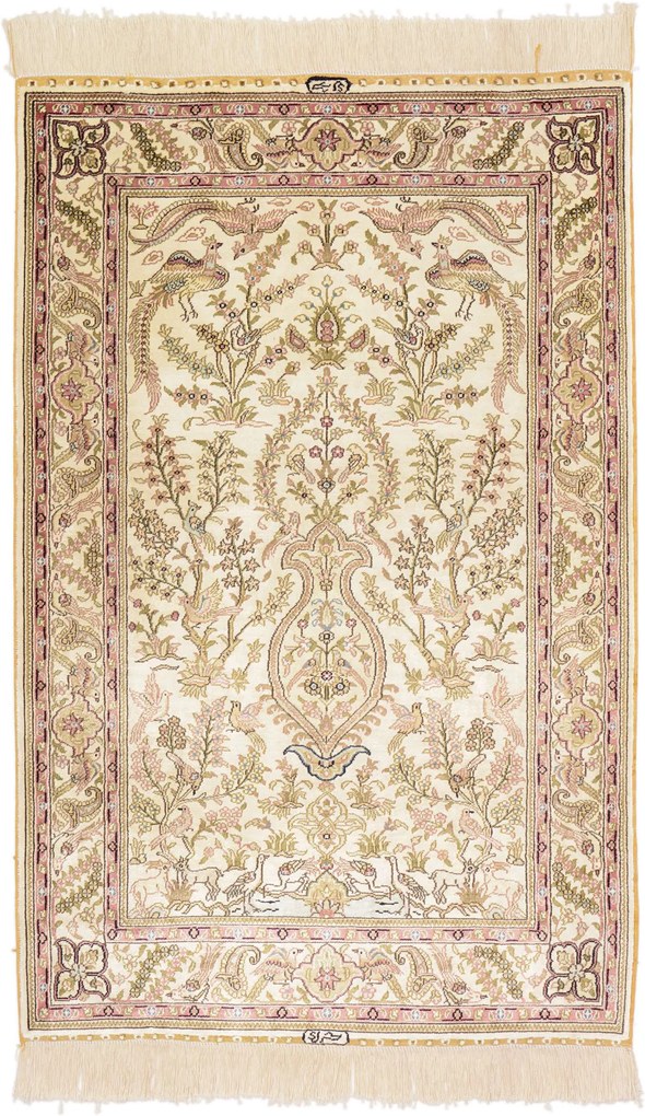 Hereke Tappeto 80x130 (Cina) Annodato A Mano