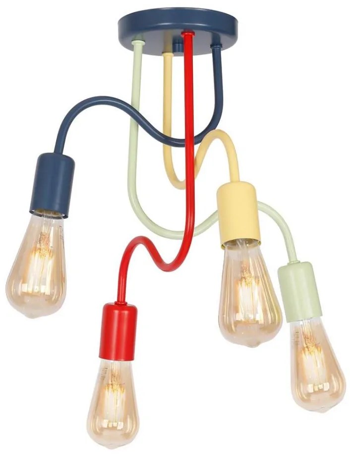 Lampadario fisso per bambini DOW 4xE27/60W/230V