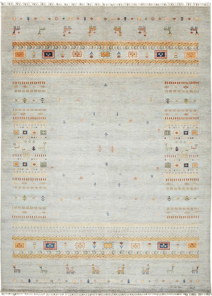 Samarkand Tappeto 350x250 (Pakistan) Annodato A Mano