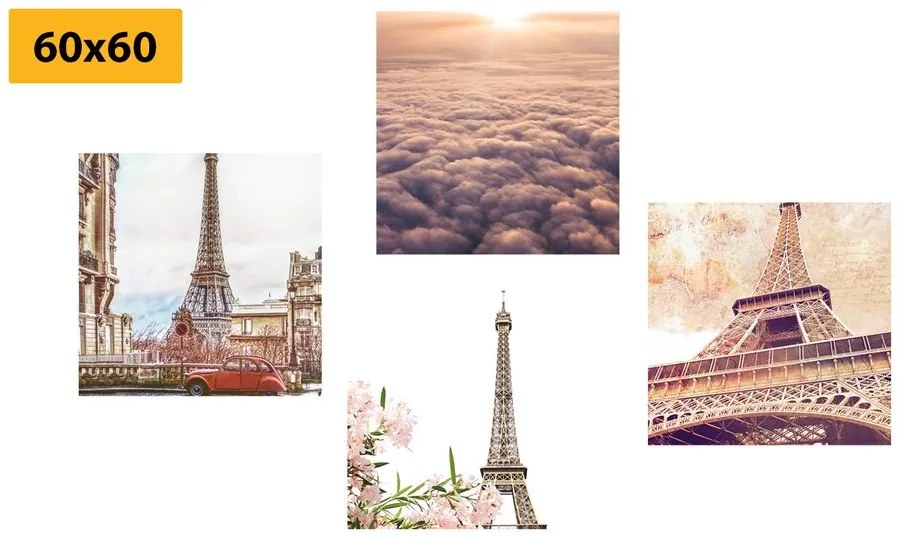 Set di quadri – Torre Eiffel a Parigi