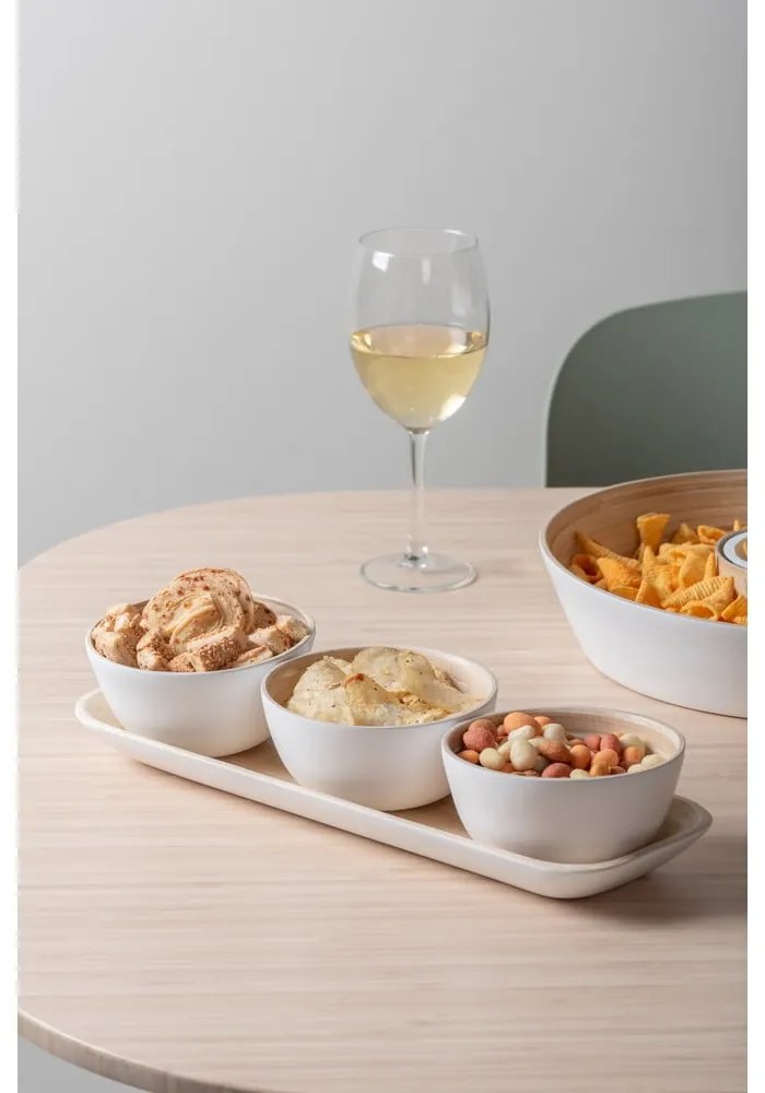 Set da portata in bambù bianco Puro - PT LIVING