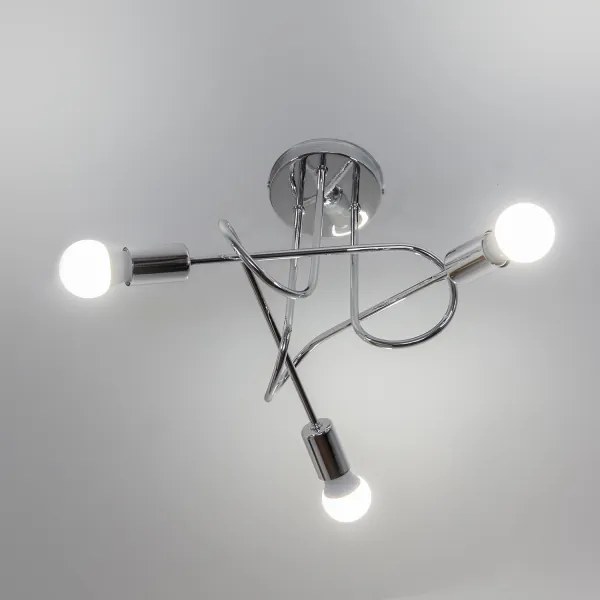 Plafoniera OXFORD 3xE27/15W/230V cromo lucido