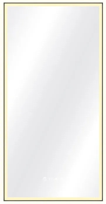 Specchio con illuminazione integrata bagno rettangolare SENSEA L 45 x H 90 x P 3.85 cm nero
