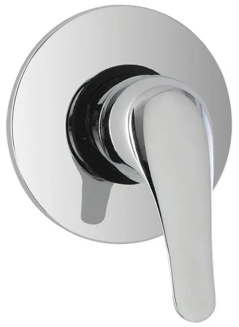 Miscelatore doccia in ottone cromato con corpo incasso incluso Kant