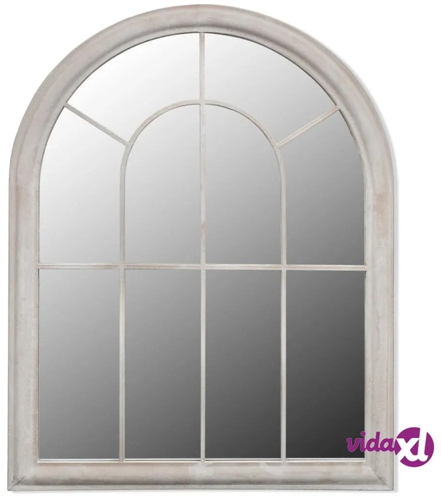 vidaXL Specchio da Giardino Rustico con Arcata 69x89cm Interni Esterni