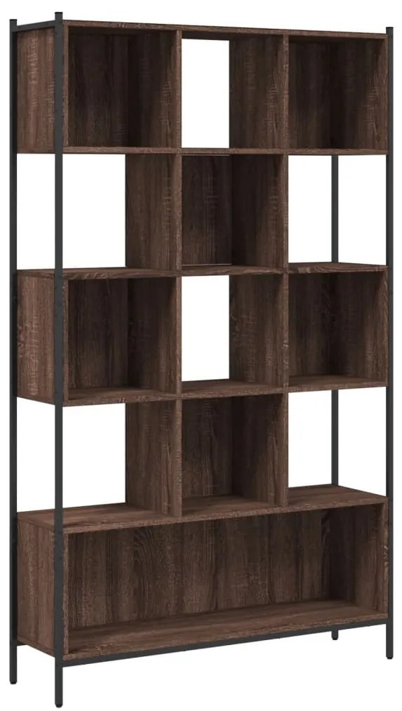 Libreria Rovere Marrone 102x28x172 cm in Legno Multistrato