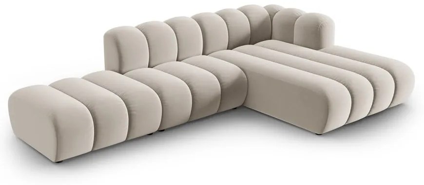 Divano angolare beige ad angolo destro Lupine - Micadoni Home