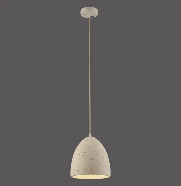 Schöner Wohnen 12540-42 - Lampada a sospensione su cavo TRAVENTA 1xE27/40W/230V Ø 21 cm cemento